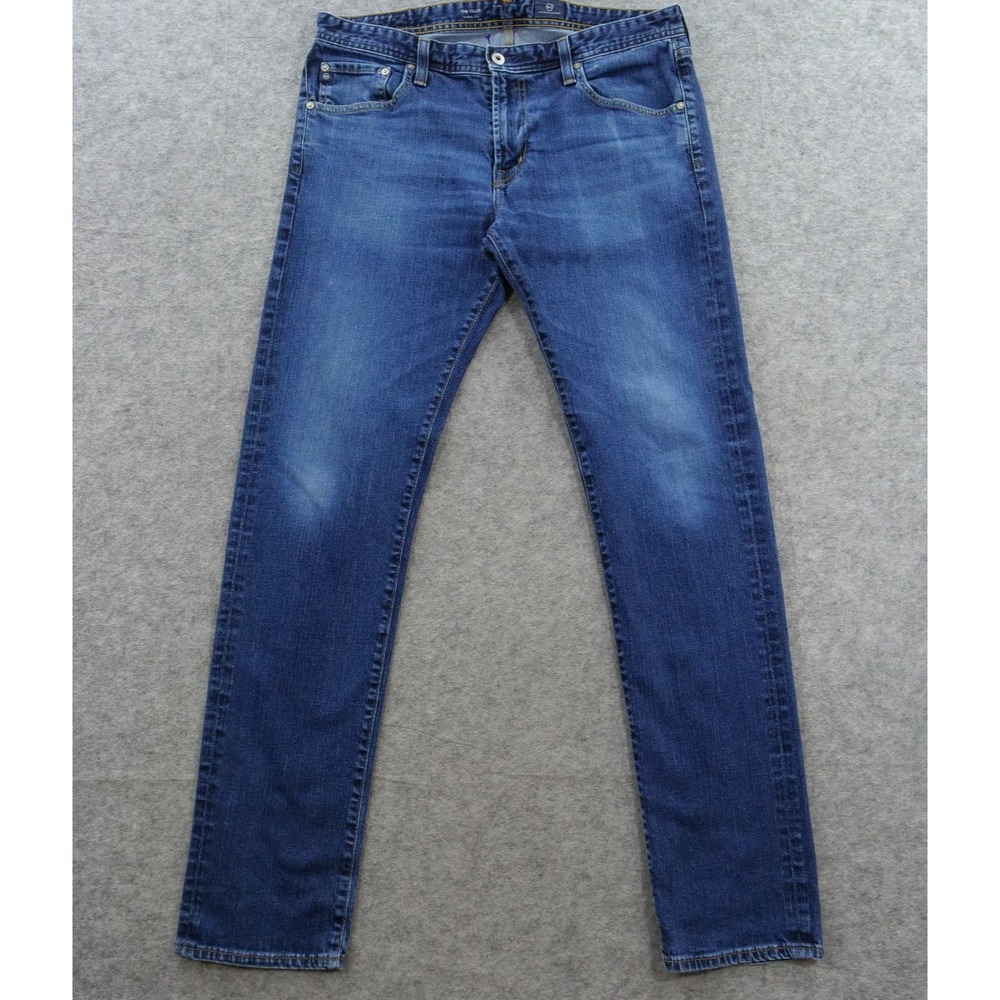 Adriano Goldschmied Jeans Mens 36 Blue Tellis Slim Straight Leg Denim Mid Rise